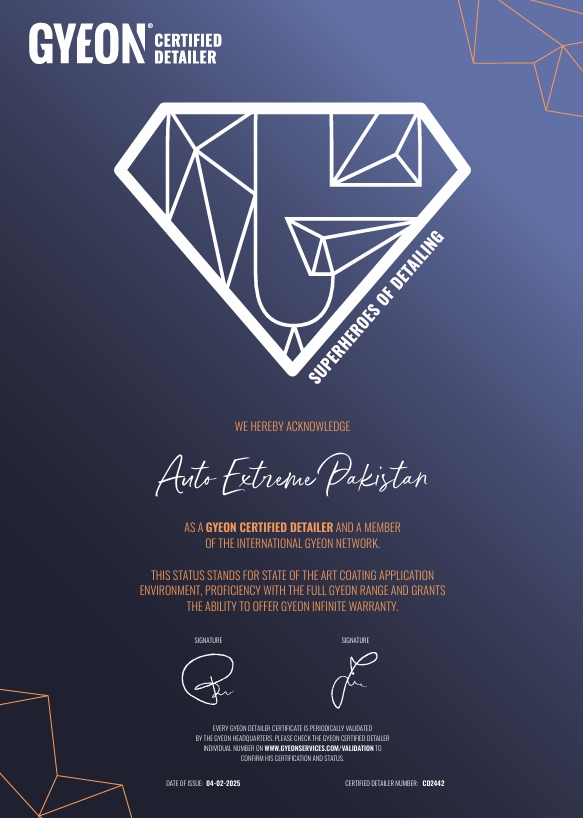 GYEON Certified Detailer